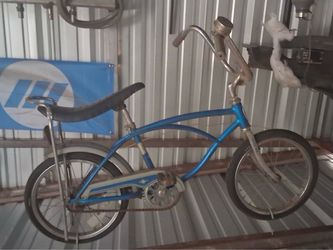 Vintage Schwinn Blue Banana Seat Bicycle