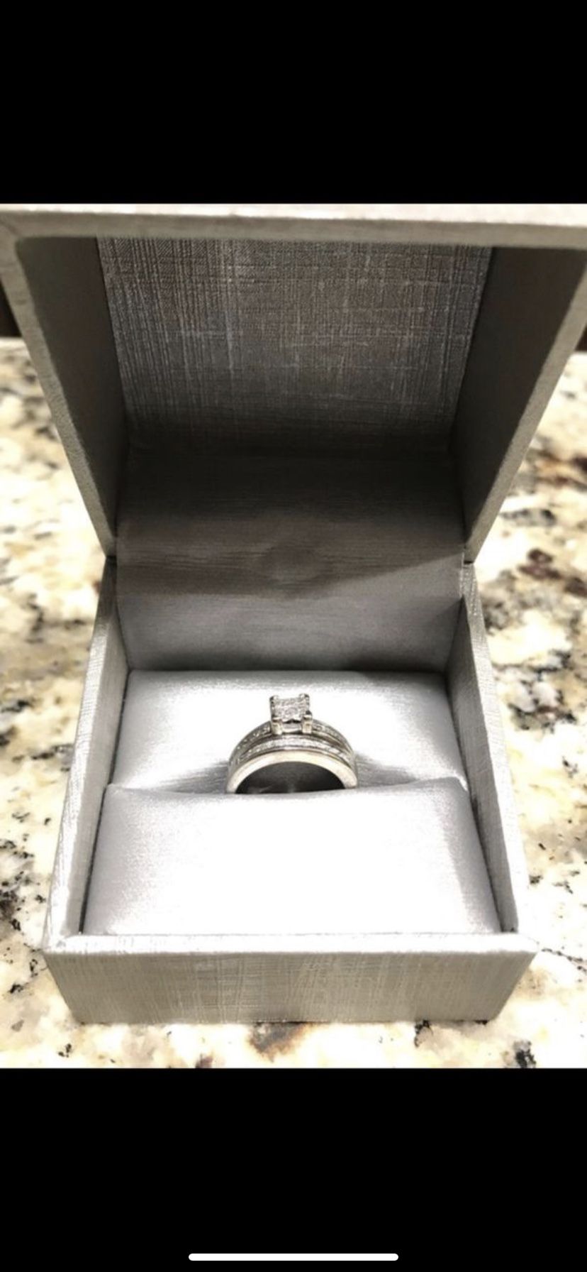 Diamond wedding ring bridal set