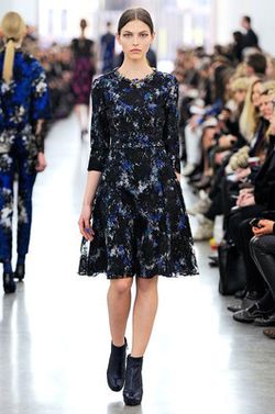 ERDEM  Blue Lily Pelham Dress Sz:6 USA Retail $3,895 NEW