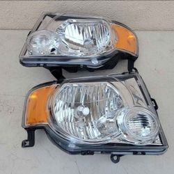 08-12 Ford Escape Headlights Luces Micas Calaveras Faros Faroles Focos Headlamps 