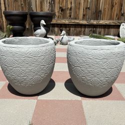 New Flower Pots Made Out Of Cement Perfect Gift 🎁 