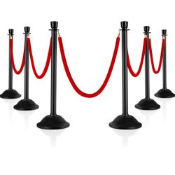 Post With Rope. 6 Total