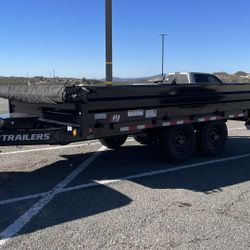 2024 PJ Deck Over Dump Trailer Model D8 14ft 