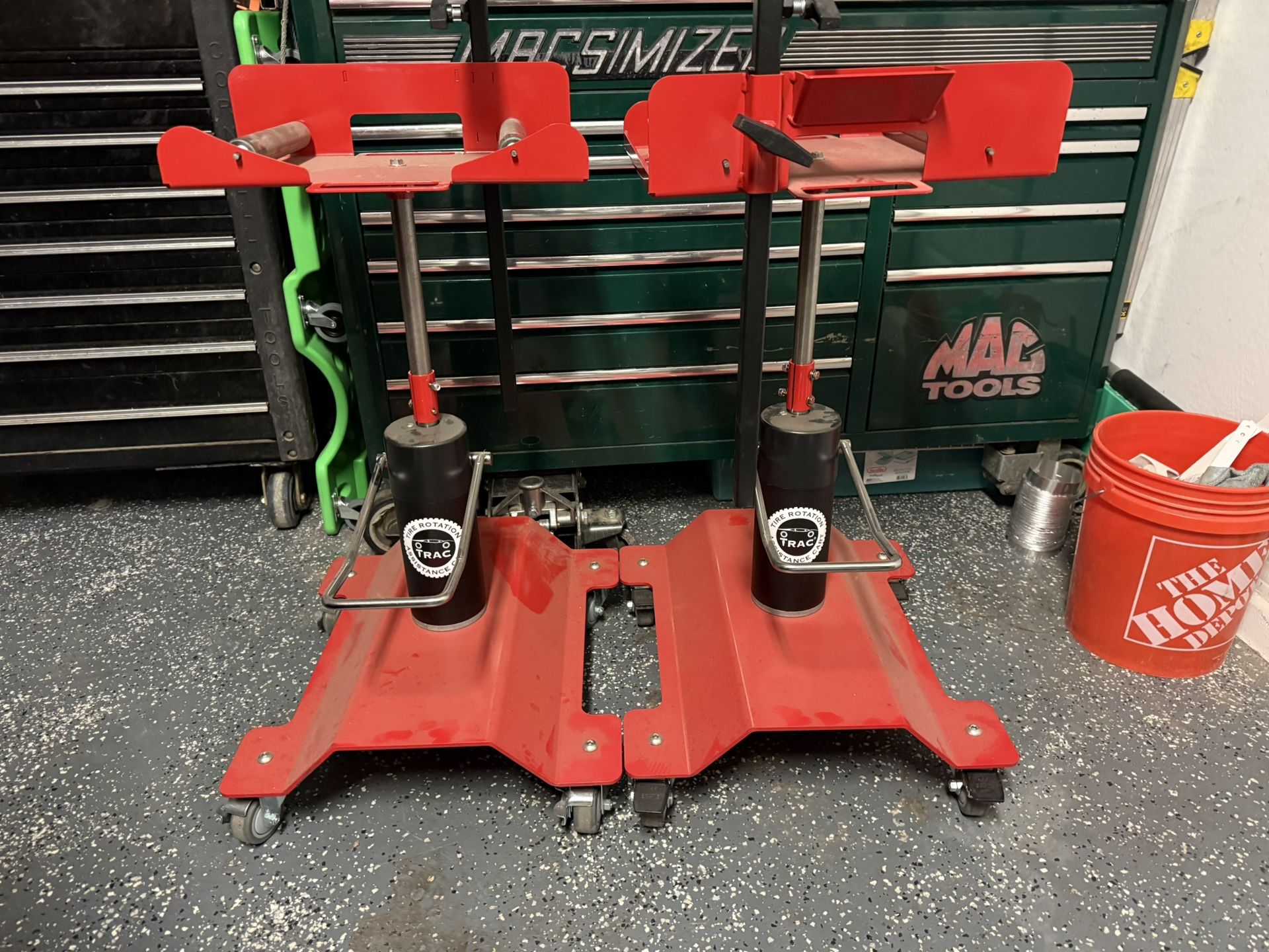 Tire Rotation Assistance Carts