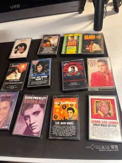 Lot of 11 Elvis Presley cassette tapes. Various titles vintage