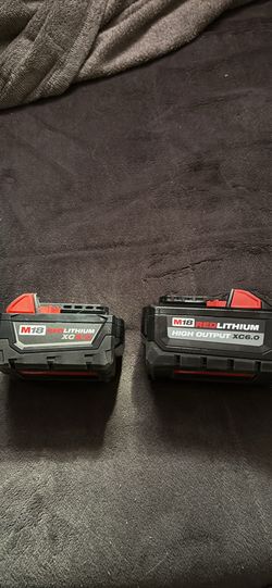 2 M18 batteries