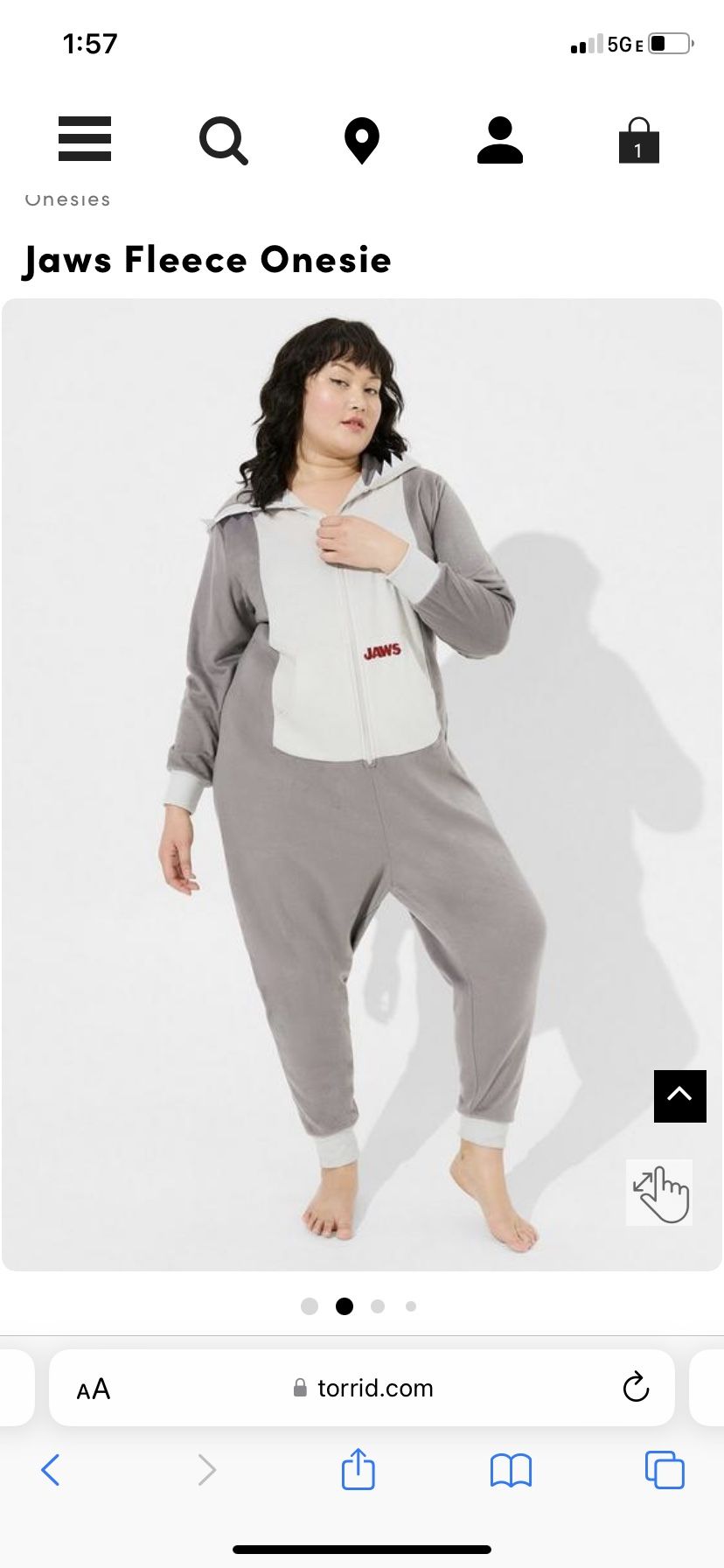 JAWS Onesie Torrid