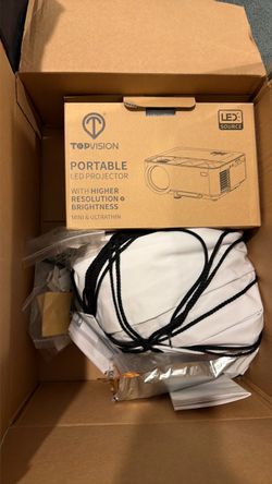 Projector with screen