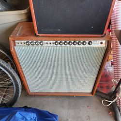 1977 Silver Face Super 6 Reverb and Trem With a (2) 12" Mahogany Cab - $700 (Mesa)