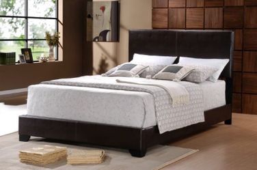Queen bed frame and queen mattress