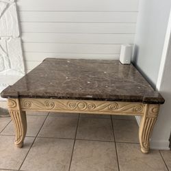 marble table