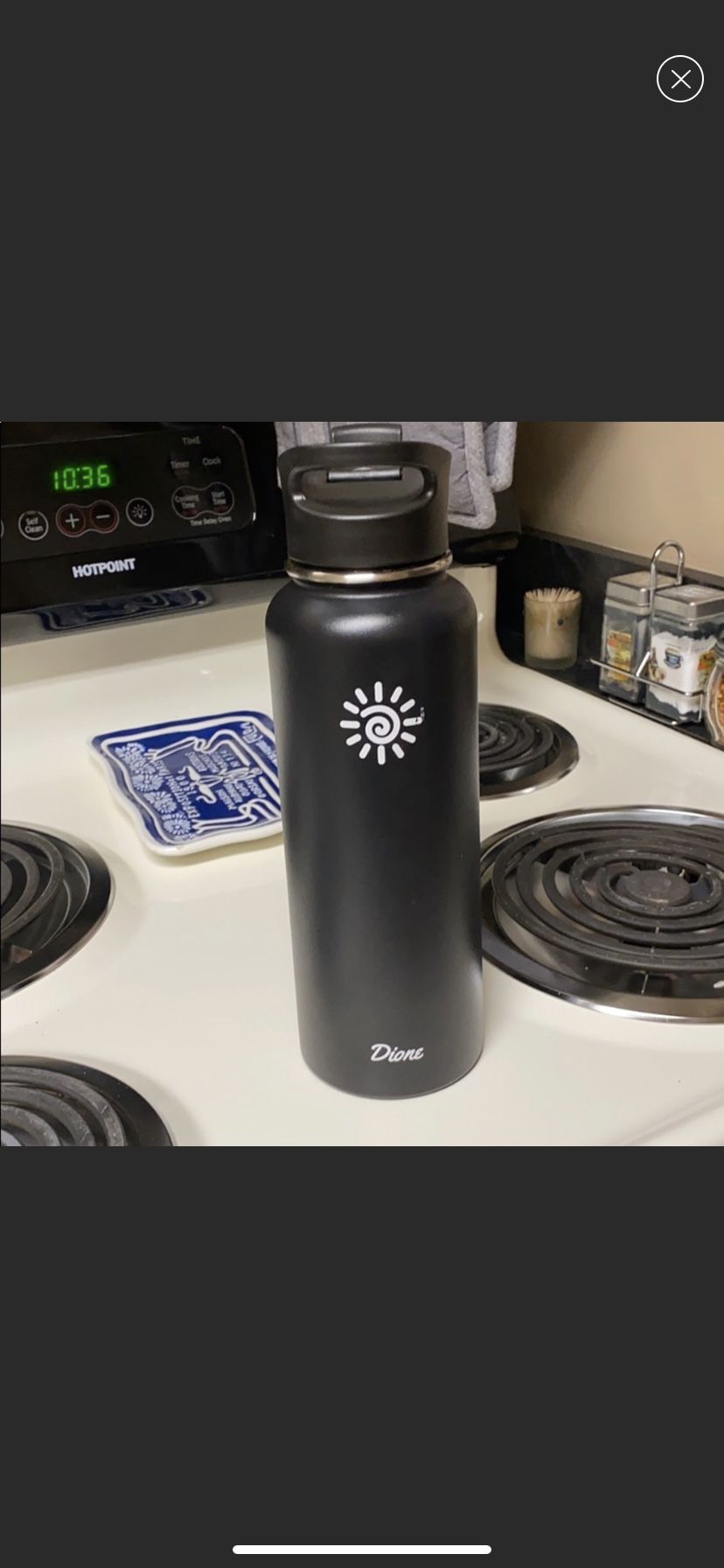 Dione Steel 40 oz Water Bottle