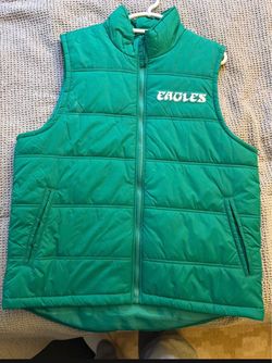 Philadelphia Eagles Green Puffer Vest