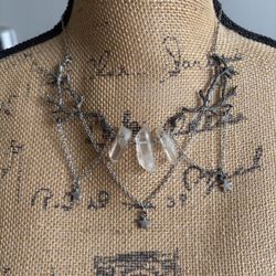 Crystal Antler Necklace