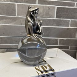 Pewter Frog Paperweight 