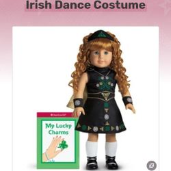 American girl irish dance cosume Add some luck to your American Girl doll's wardrobe with this St. Patrick's Day Irish dance outfit. The set includes 