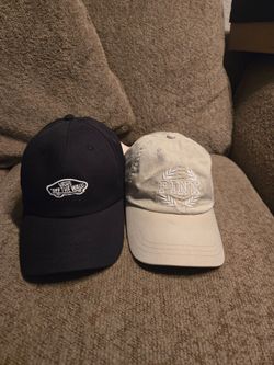 Women's Hat Bundle Black Vans with Pink Bow & Cream Victoria's Secret Pink