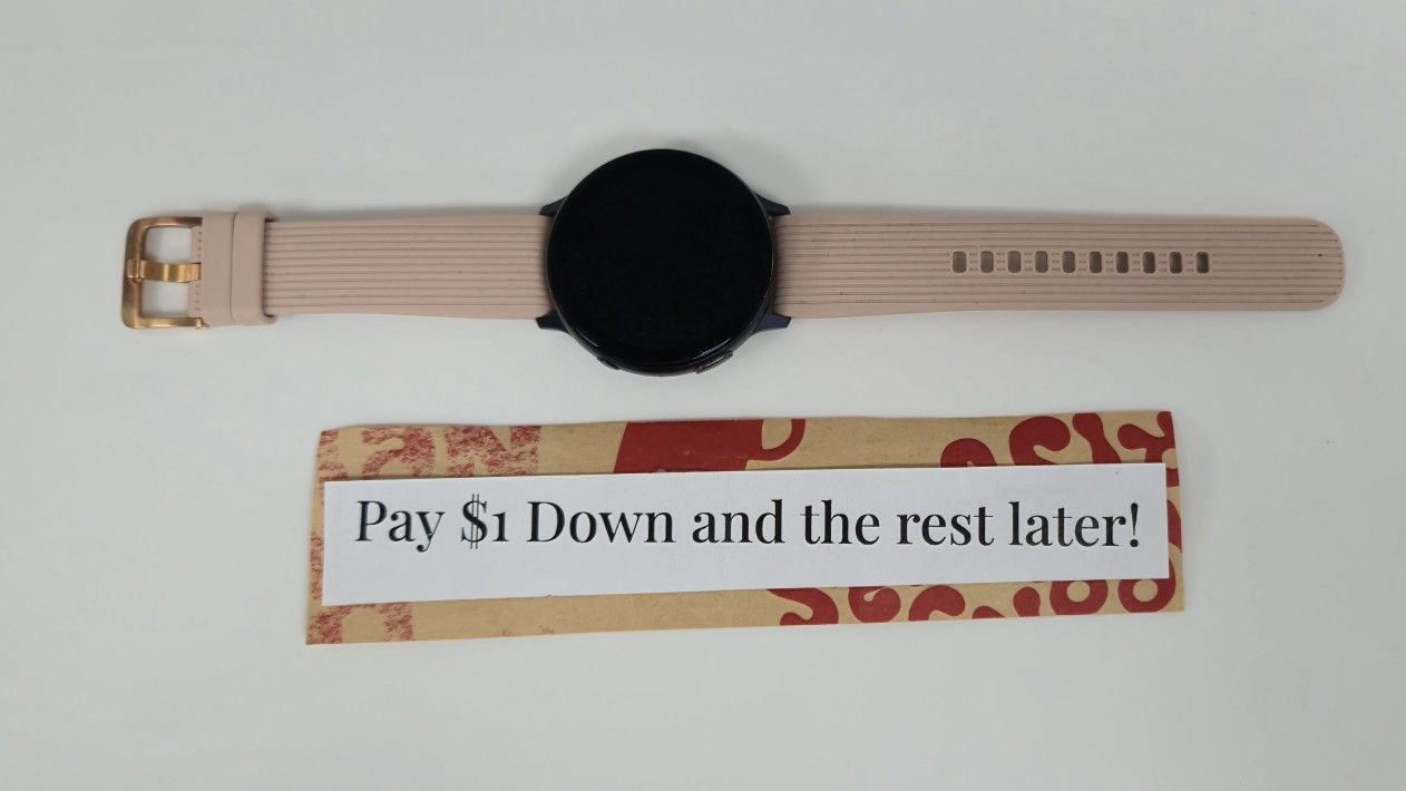 Samsung Galaxy Watch 5 Smartwatch Pay $1 To Take It Home Today and pay the rest later.