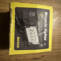 Bright rechargeable headlight white red blue lights bike e-bikes motorcycle scooter new