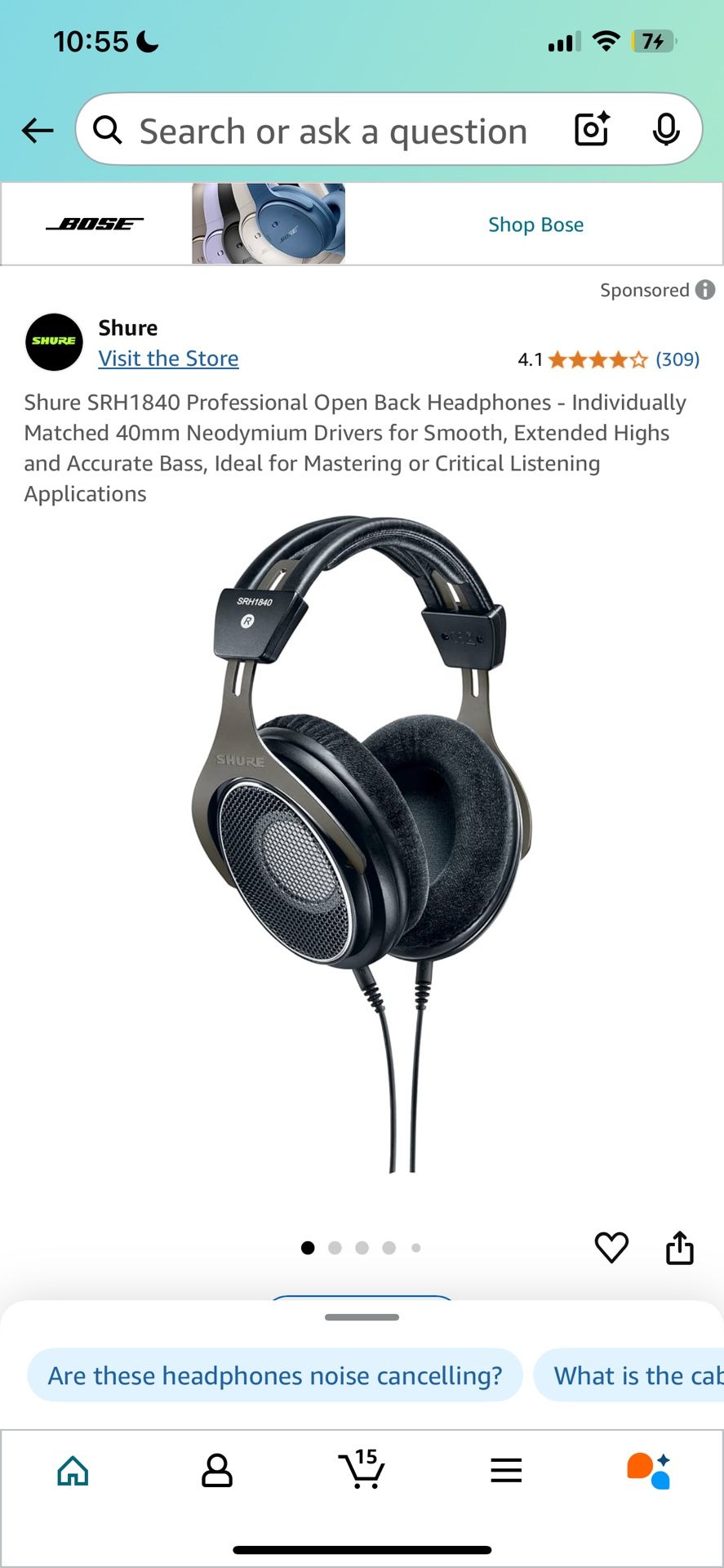 Sure Professional Headphones