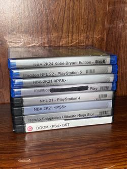 PlayStation 4 and 5 Video Games PS4 PS5 Selling individually only GameStop covers