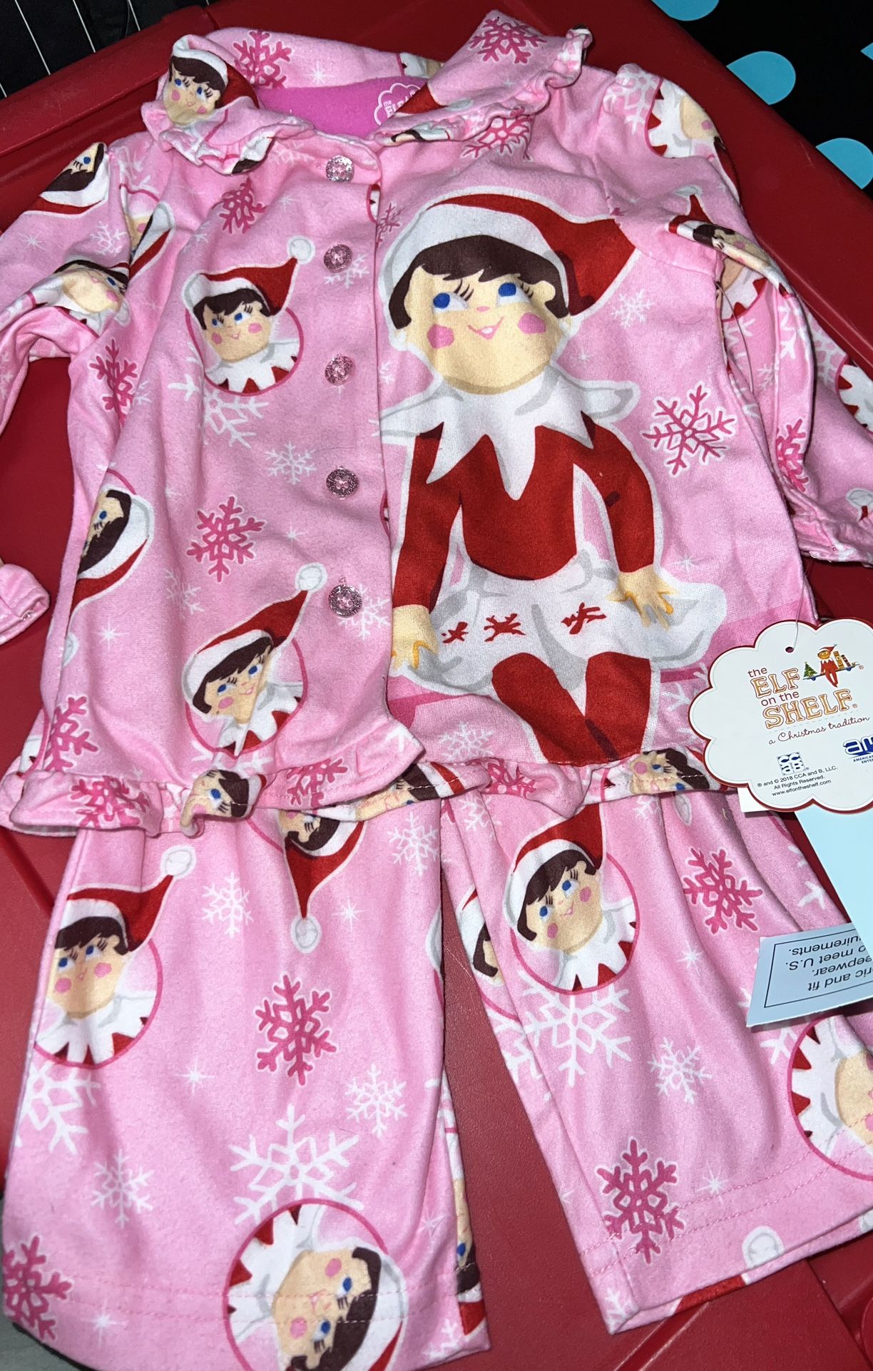 New. Elf On The Shelf, Soft Pjs. 12mos