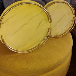 Gold Marble Serving Trays