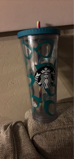 Starbucks Clear Cold Cup Tumbler with Straw