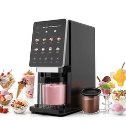 Ice Cream Maker & 10-in-1 Frozen Treat Maker, 20 oz 1 Pint, Mix-In + Re-Spin for Creamier Texture, Gelato/Sorbet/Slushie/Frozen Yogurt/Milkshake/Smoot