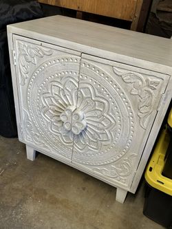 Boho Carved Wood Dresser - Purchased From Homegoods