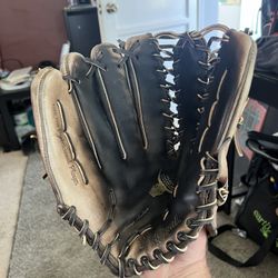 Large Baseball Softball Leather glove for lefty left handed thrower