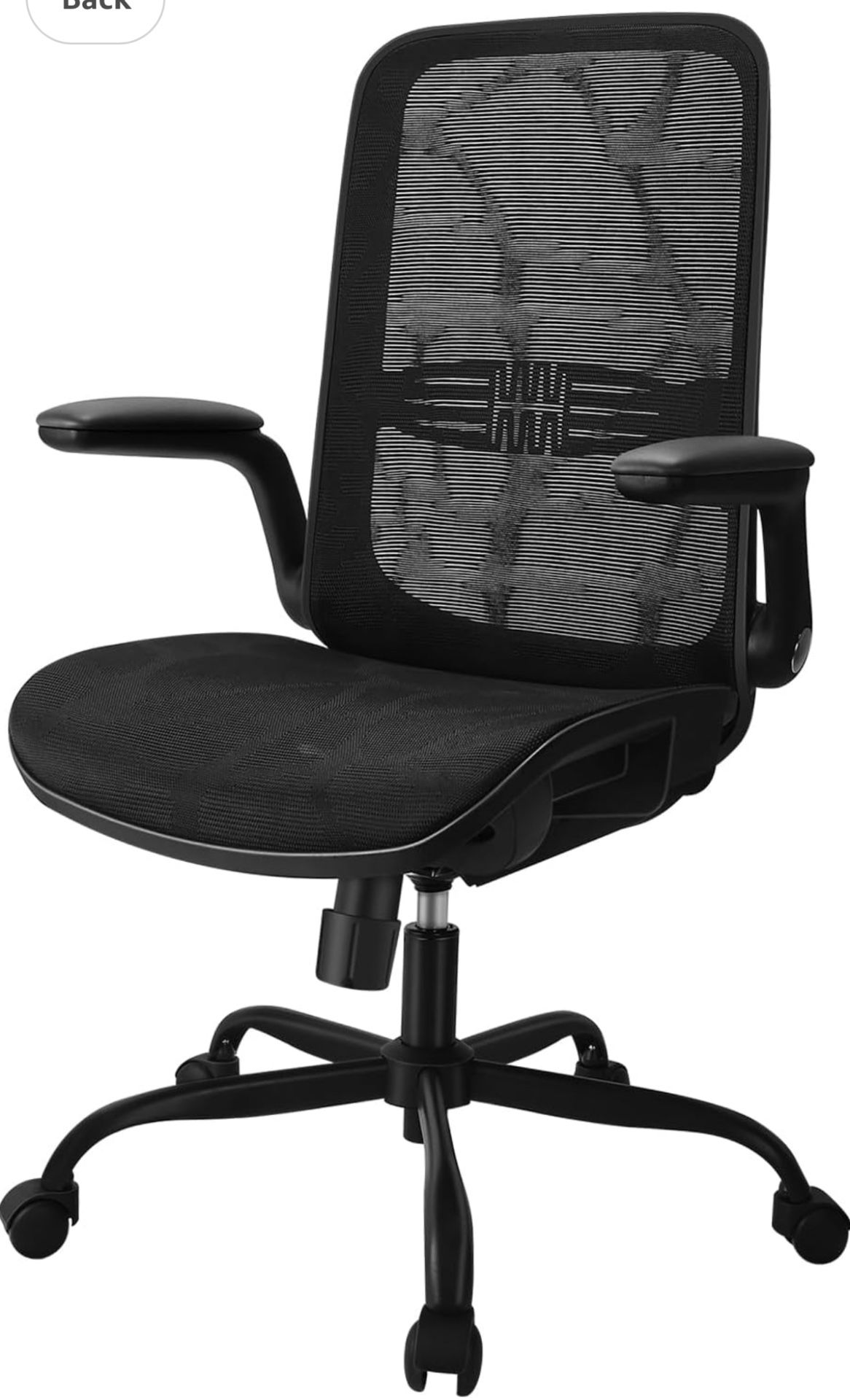 Ergonomic Office Chair, Comfy Mesh Computer Desk Chair, Mesh Back Adjustable Lumbar Support, Tilt Function，Flip up Armrests, Swivel Home Office Chair,All Products : American Fashion Style Bags On Sale