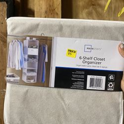 6 Shelf Closet Organizer For $5
