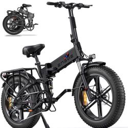 ENGWE Upgrade Folding Electric Bicycle for Adults 750W 48V16Ah Build-in Lithium Large Battey Long Range 20 * 4.0" Fat Tire E-Bike All Terrien Mountain