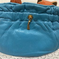 Morris Moscowits,turquoise Handbag,leather