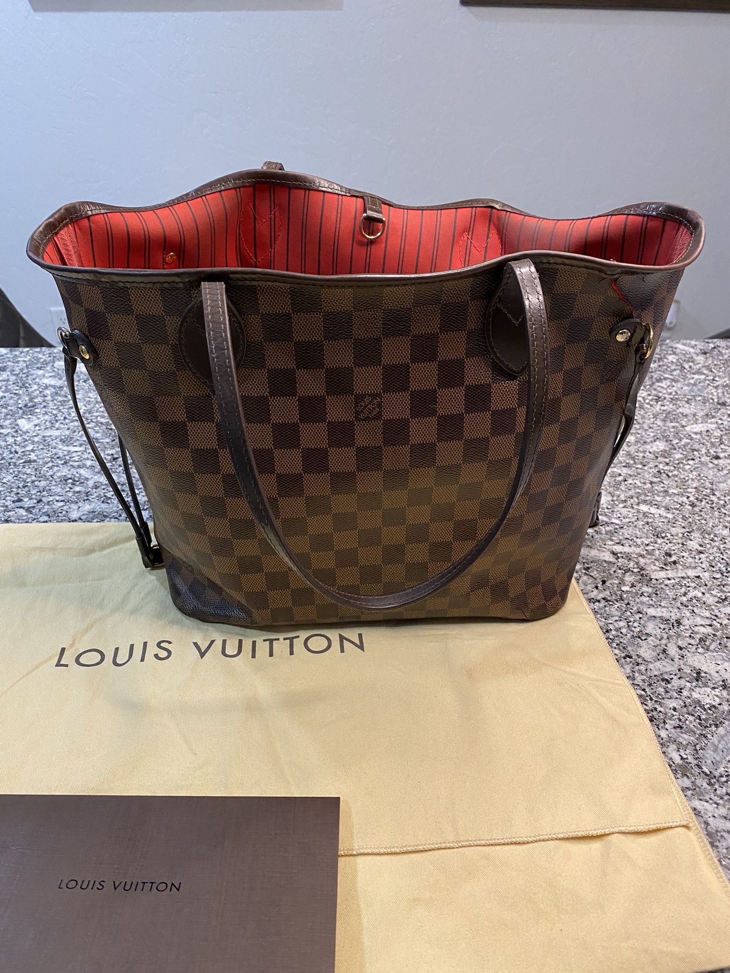 LOUIS VUITTON NM MM DAMIER NEVERFULL