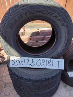 Mastercraft 35x12.50R18LT Tires 3 tires