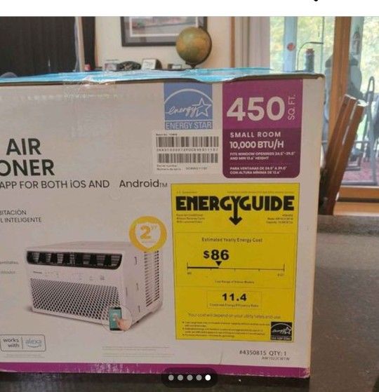 New 10,000 Btu Hisense Wi-Fi, Hey Google And Alexia Connect