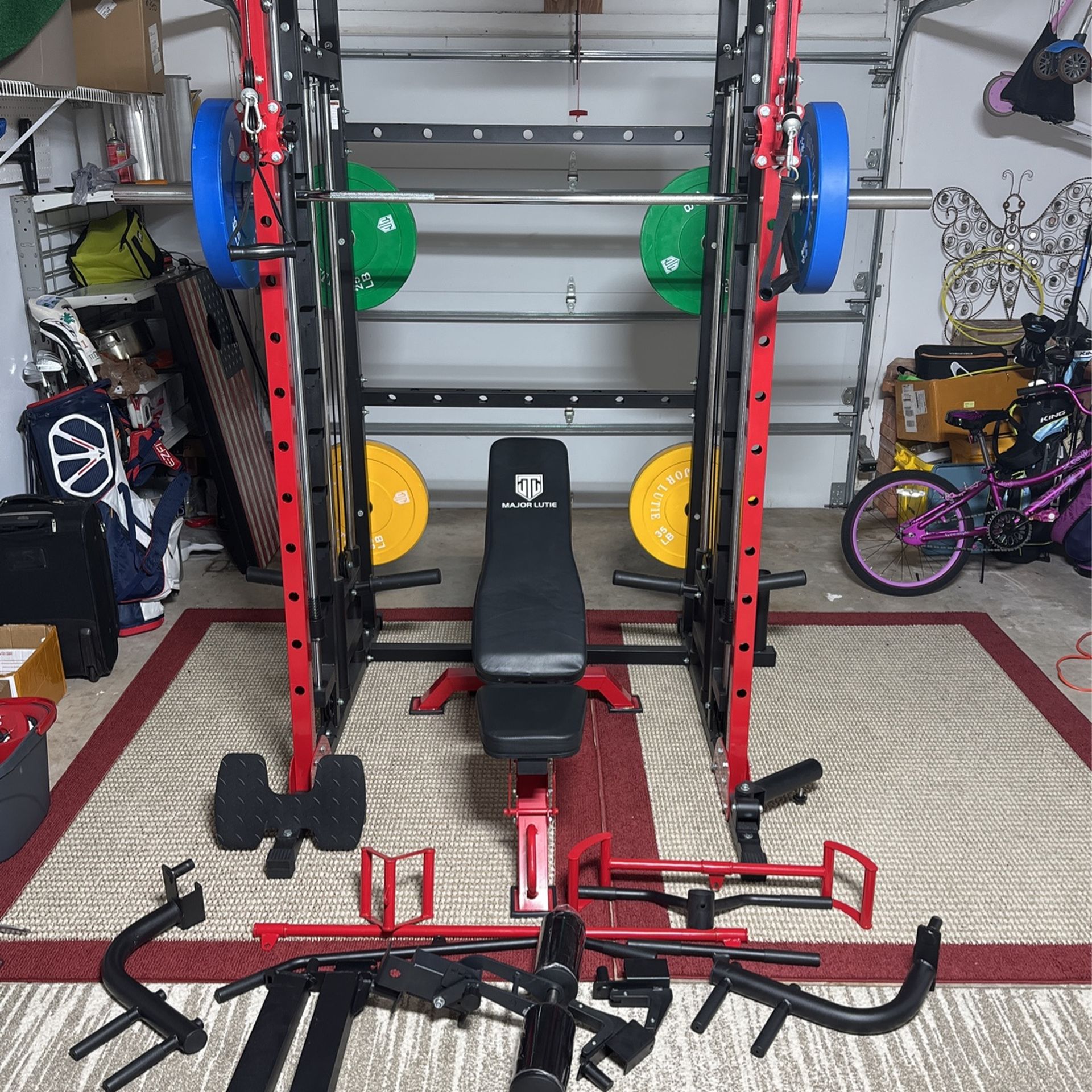 Major Lutie Smith Machine SML-07 Home Gym Package-R