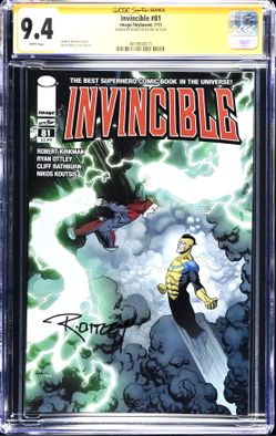 Invincible #81 CGC SS 9.4 Signed Ryan Ottley 2011