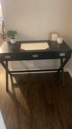 Black desk