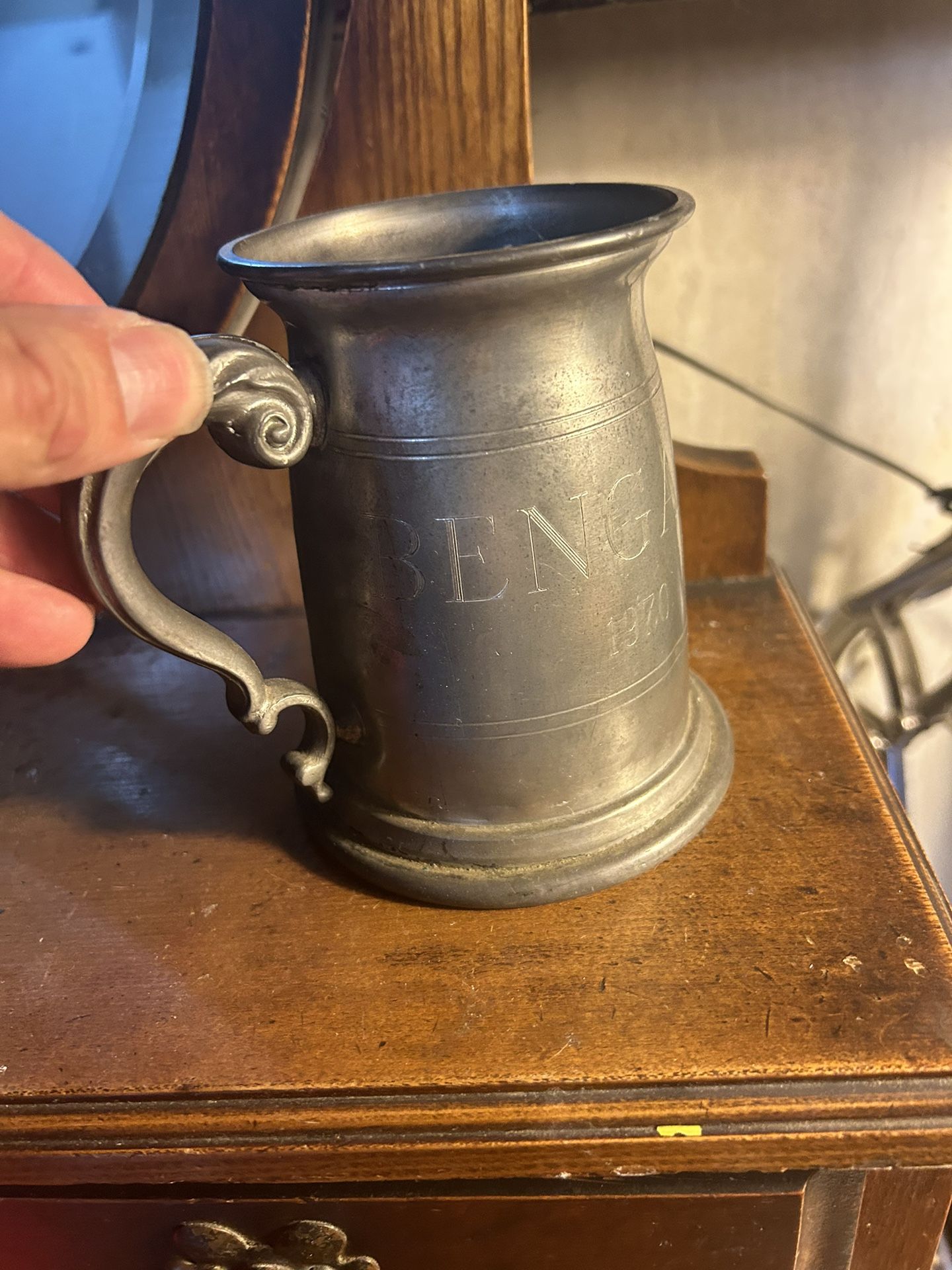 Vintage Bengals Pewter Mug