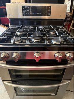 LG Stove with Double Oven