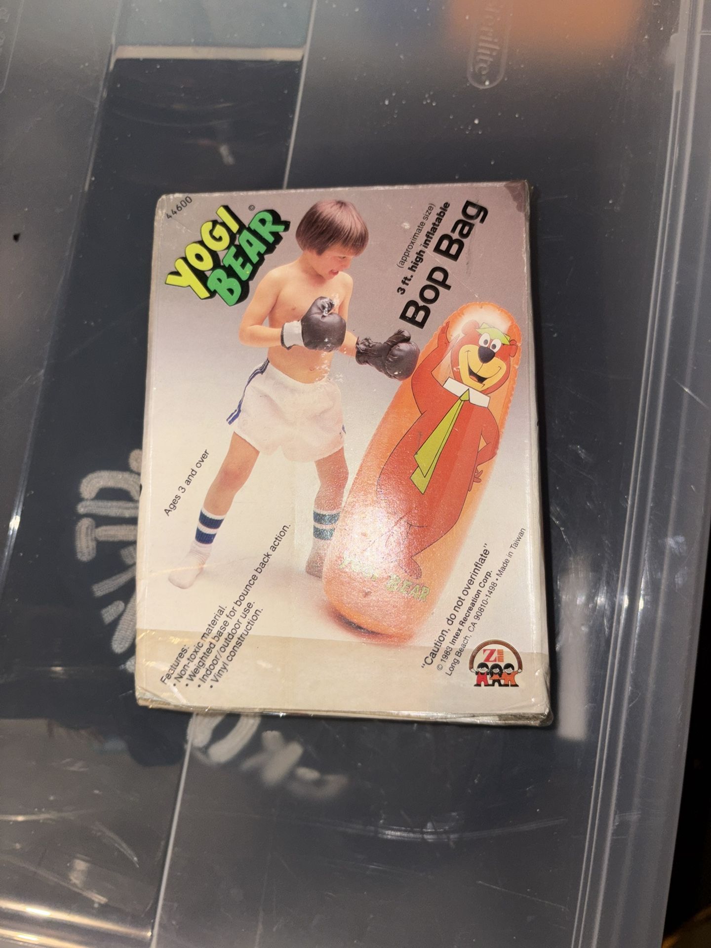 Vintage 1983  Yogi Bear Bop Bag ( WOW …!) Great Find.