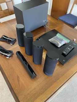 Sony Hbd-t58 Blu Ray Surround Sound System + 2 3D Glasses ( 3D Receiver Not Included )