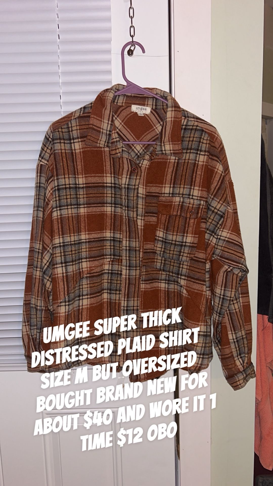 Umgee Plaid shirt 