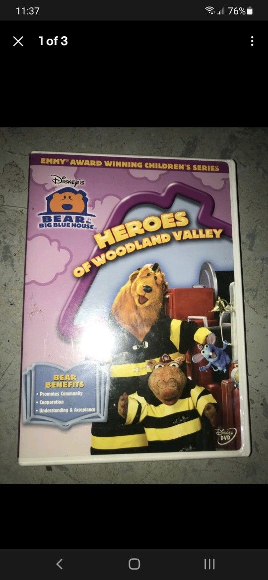 Bear in the Big Blue House - Heroes of Woodland Valley (DVD, 2004)
