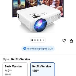 Projector With Bluetooth Netflix Ect