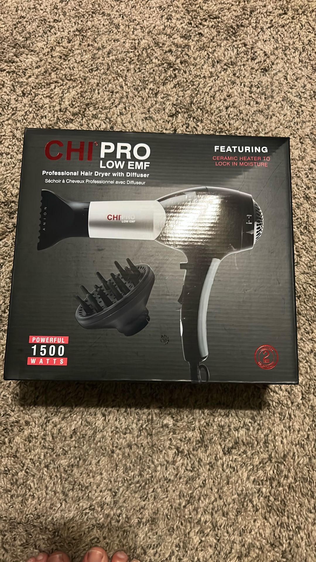 Chi Pro Low EMF Blow dryer Brand New