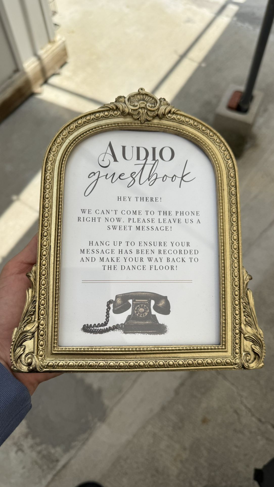 Audio Guestbook Vintage Frame